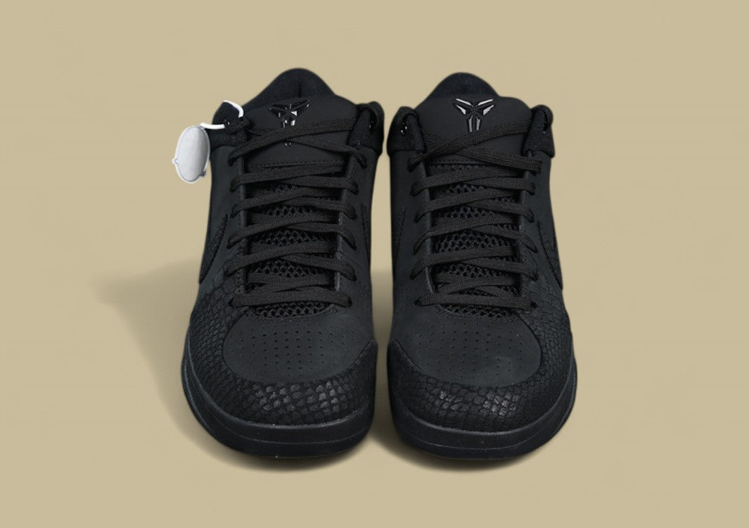 Nike Kobe "Black University Gold" Stealthy All-Black Basketball Shoe