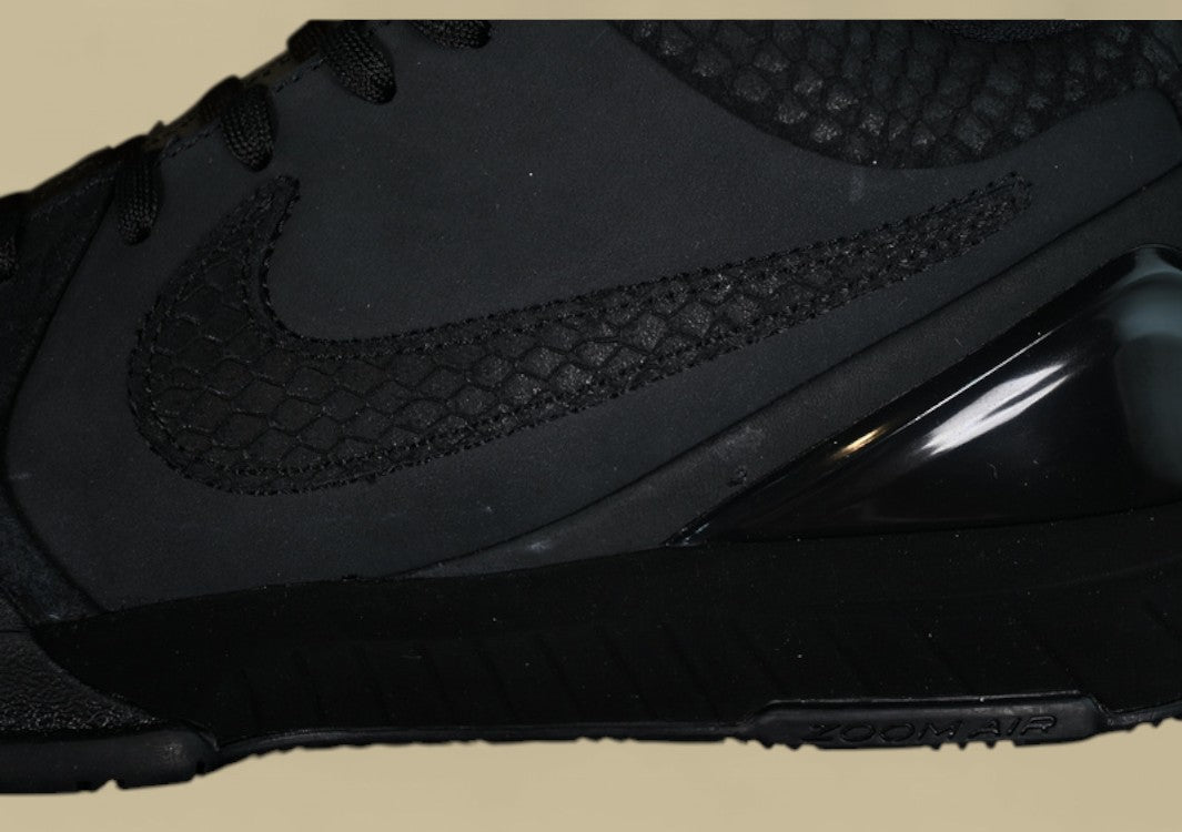 Nike Kobe "Black University Gold" Stealthy All-Black Basketball Shoe