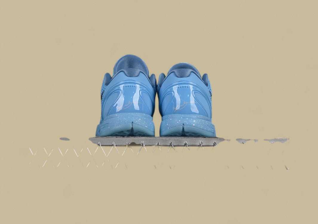 Nike Kobe "Blue Black" Scaled Texture Basketball Shoes with Speckled Midsole