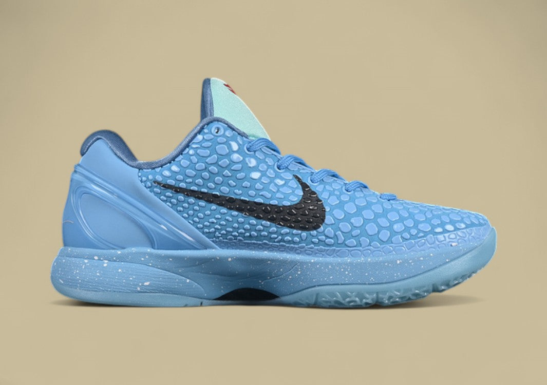 Nike Kobe "Blue Black" Scaled Texture Basketball Shoes with Speckled Midsole