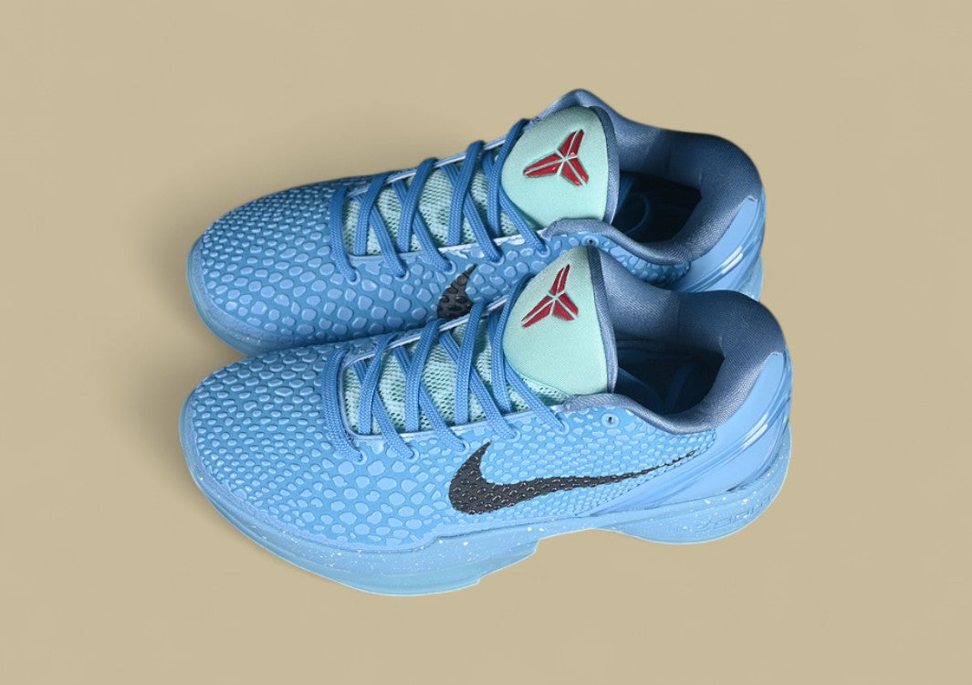 Nike Kobe "Blue Black" Scaled Texture Basketball Shoes with Speckled Midsole