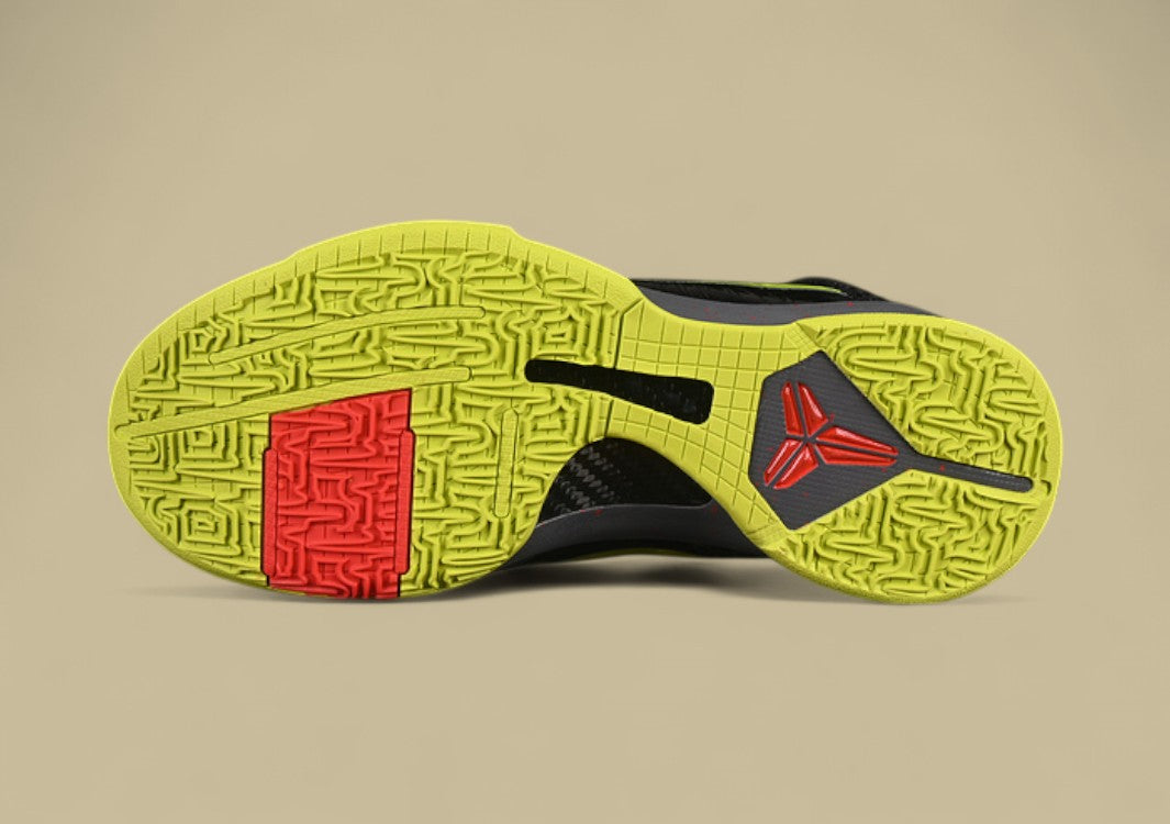 Nike Kobe "Chaos Alternate" Gamer Exclusive Black Green Red Grey Performance Basketball Shoe