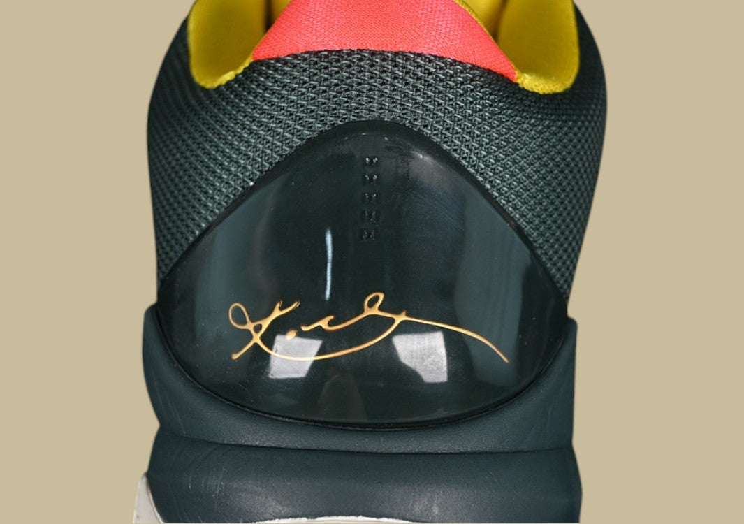 Nike Kobe EYBL "Forest Green Metallic Red Bronze Speed Yellow" Elite Youth-Inspired Low-Top Basketball Sneaker