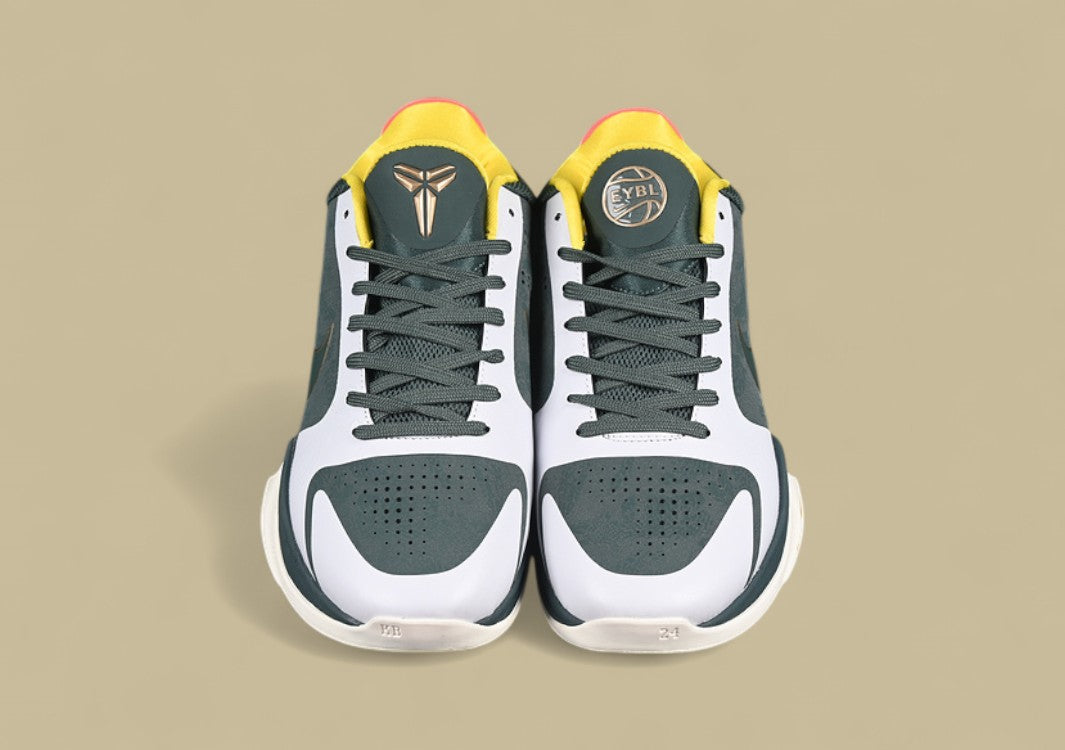 Nike Kobe EYBL "Forest Green Metallic Red Bronze Speed Yellow" Elite Youth-Inspired Low-Top Basketball Sneaker