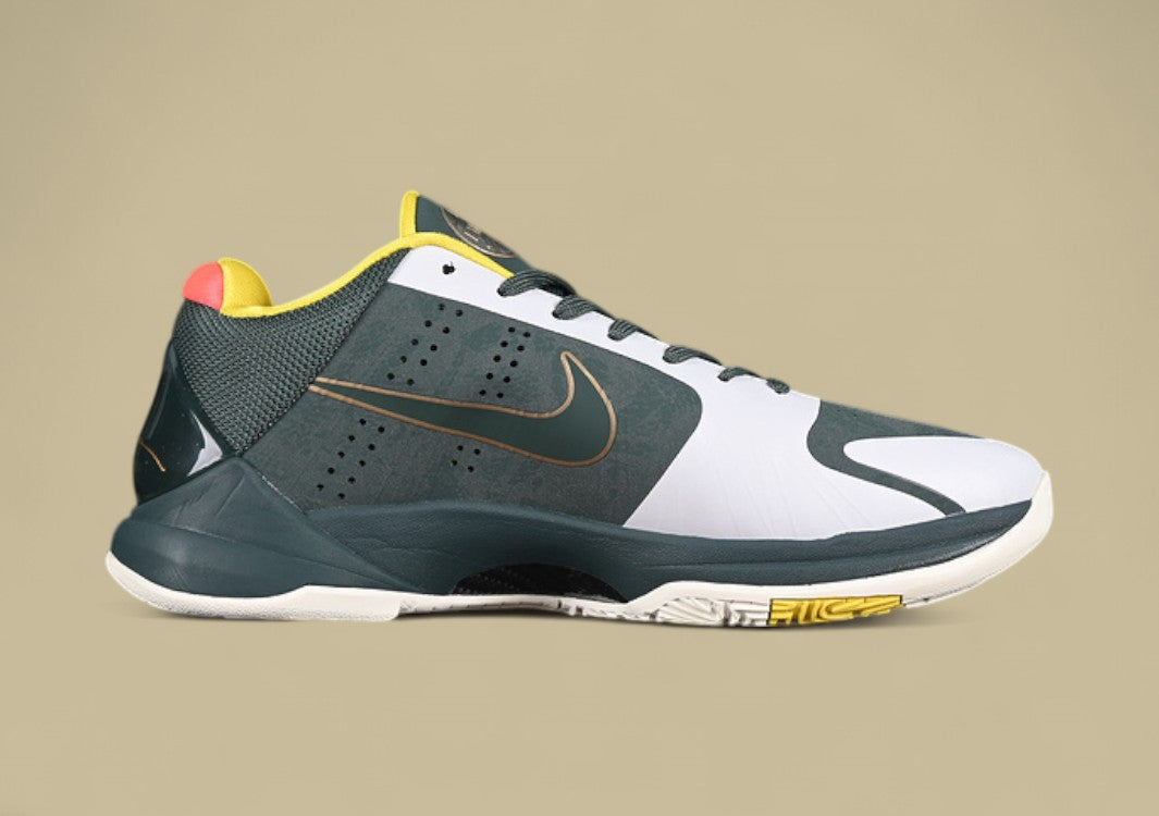 Nike Kobe EYBL "Forest Green Metallic Red Bronze Speed Yellow" Elite Youth-Inspired Low-Top Basketball Sneaker