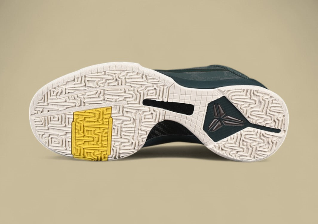 Nike Kobe EYBL "Forest Green Metallic Red Bronze Speed Yellow" Elite Youth-Inspired Low-Top Basketball Sneaker