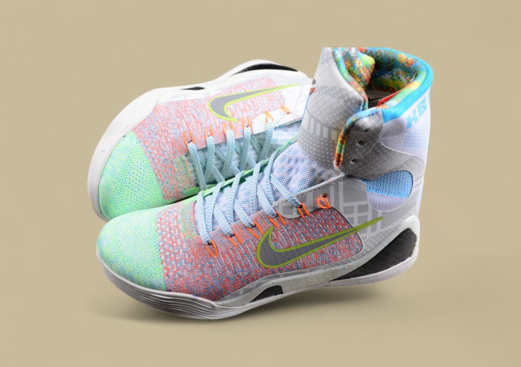Nike Kobe Elite Premium The Kobe Multi-color Reflect Silver Chlorine Blue Sneakers