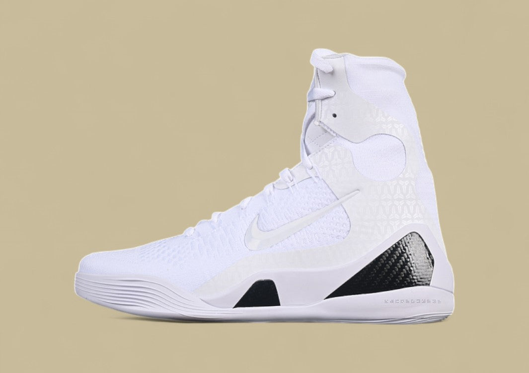 Nike Kobe Elite Protro "Halo White" High-Top Basketball Shoes in Triple White Design