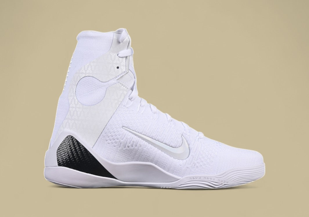 Nike Kobe Elite Protro "Halo White" High-Top Basketball Shoes in Triple White Design