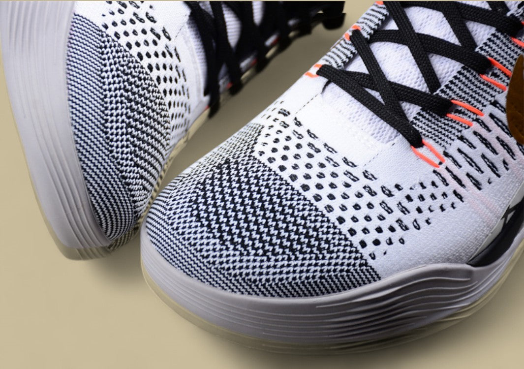 Nike Kobe Elite XDR "What The Kobe" White Metallic Gold Black High-Top Performance Basketball Shoe