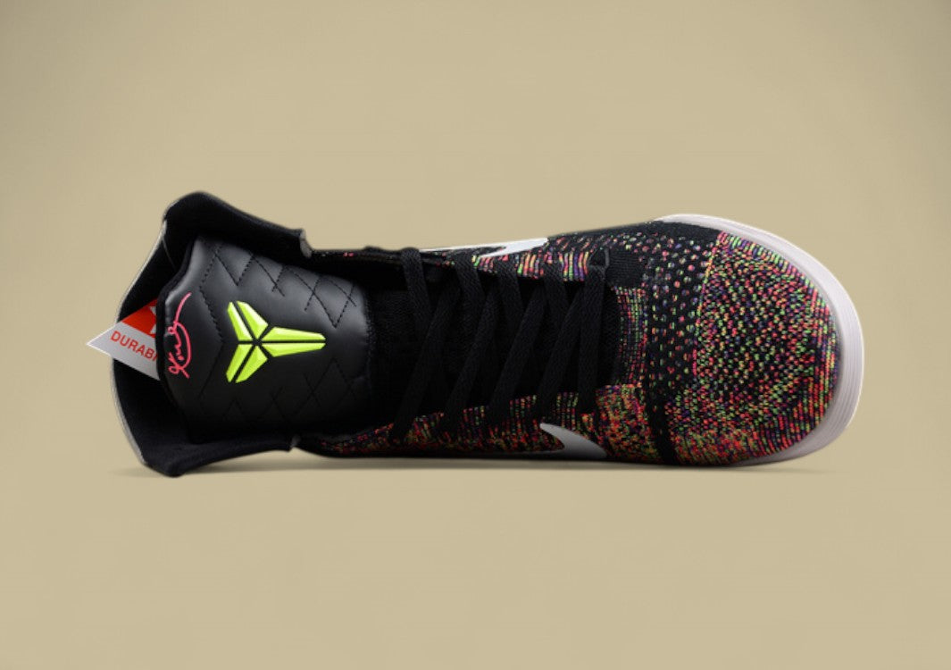 Nike Kobe  Elite Xdr Masterpiece Black metallic Silver volt bright Crimson Basketball Shoes