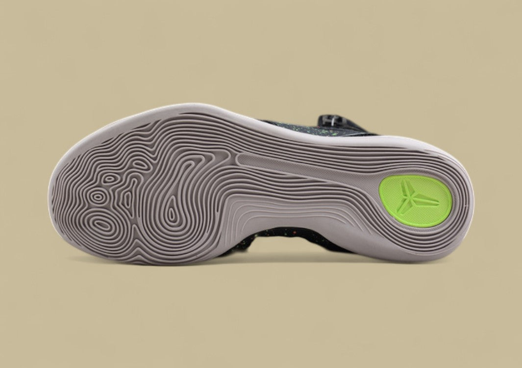 Nike Kobe  Elite Xdr Masterpiece Black metallic Silver volt bright Crimson Basketball Shoes