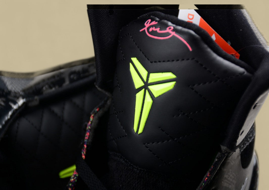 Nike Kobe  Elite Xdr Masterpiece Black metallic Silver volt bright Crimson Basketball Shoes