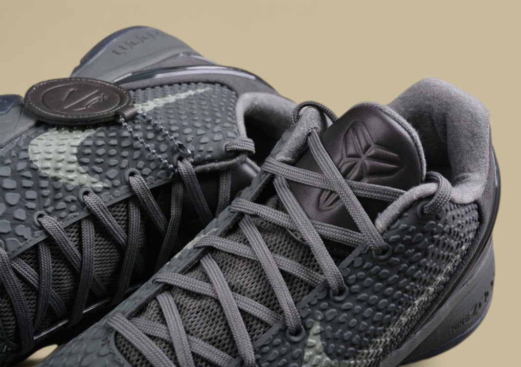 Nike Kobe "Fade to Black" River Rock River Rock Sleek Monochrome Low-Top Basketball Shoe