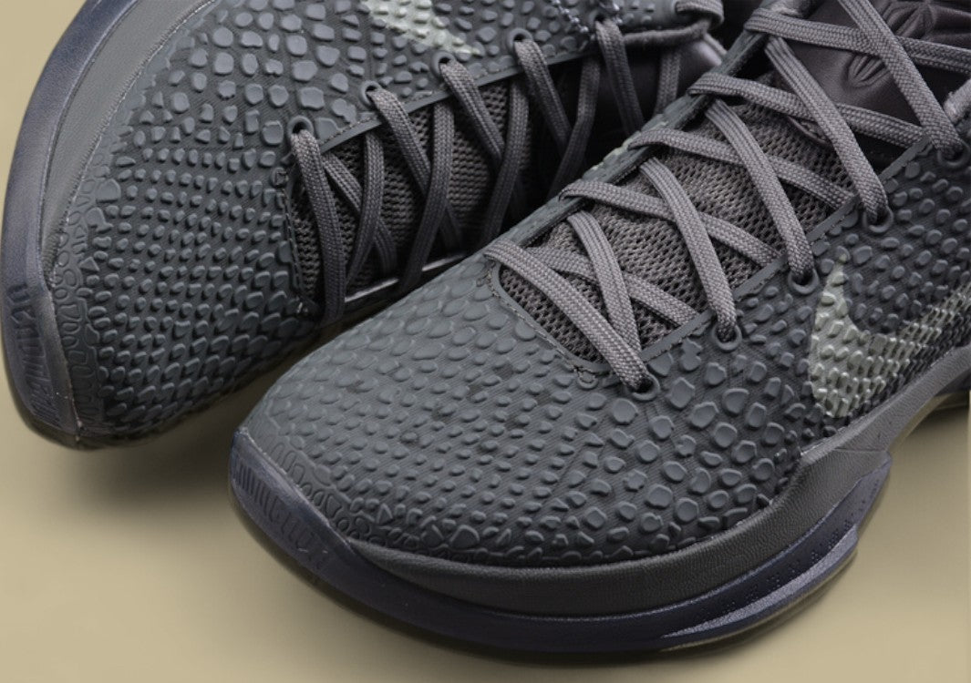 Nike Kobe "Fade to Black" River Rock River Rock Sleek Monochrome Low-Top Basketball Shoe