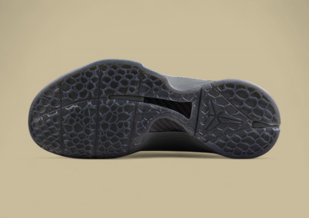 Nike Kobe "Fade to Black" River Rock River Rock Sleek Monochrome Low-Top Basketball Shoe