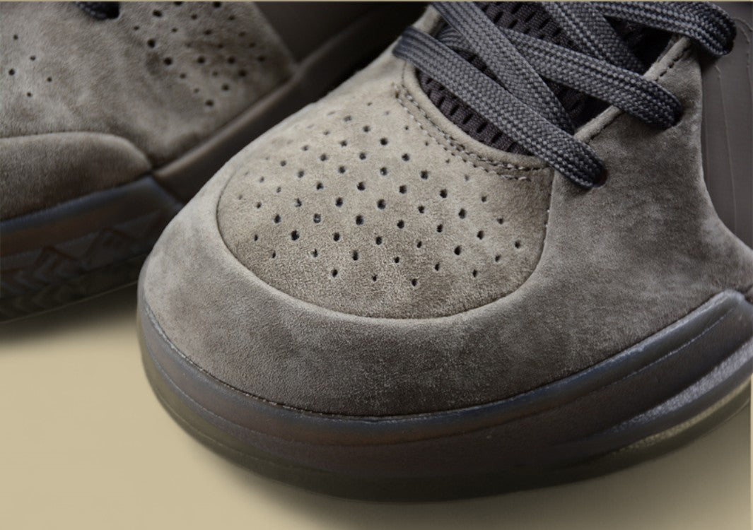 Nike Kobe Ftb Dust Grey Sleek Monochrome Suede Finish With Signature Low-top Design