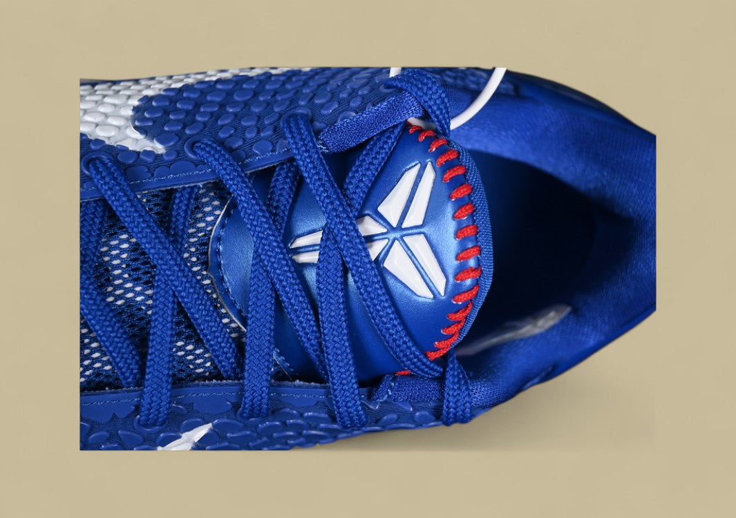 Nike Kobe "Game Royal" Blue White Basketball Shoes with Red Detailing