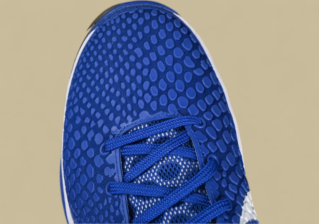 Nike Kobe "Game Royal" Blue White Basketball Shoes with Red Detailing