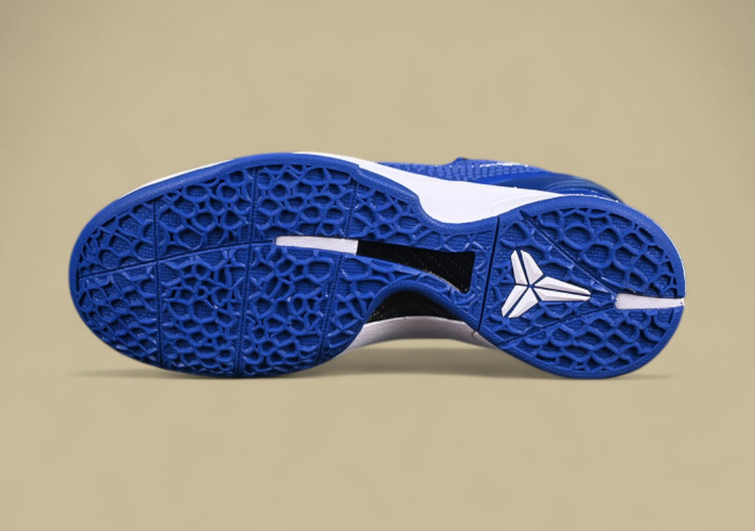 Nike Kobe "Game Royal" Blue White Basketball Shoes with Red Detailing
