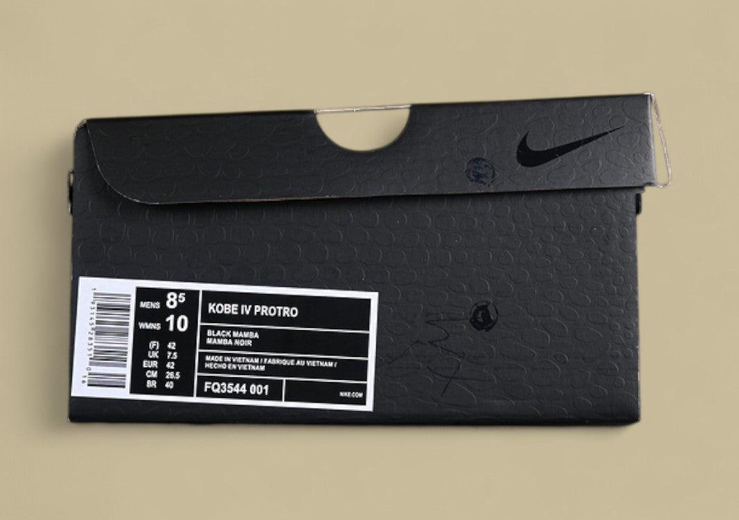 Nike Kobe "Gift of Mamba" Black University Gold Sleek Triple Black Tribute Basketball Shoe