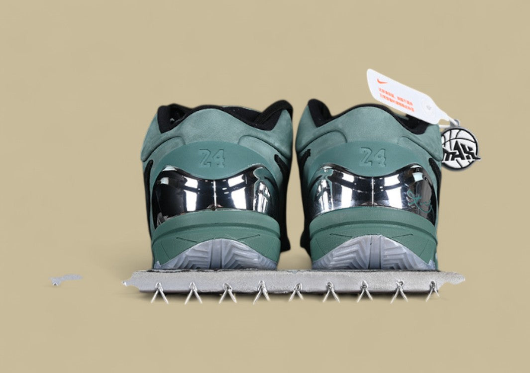 Nike Kobe "Girl Dad" Bicoastal Black Metallic Silver Tribute Low-Top Basketball Shoe