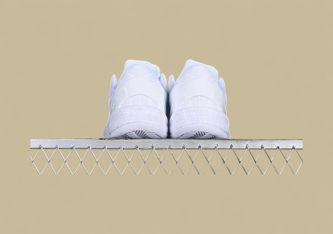 Nike Kobe "Halo" White Sleek Triple White Tribute Basketball Shoe