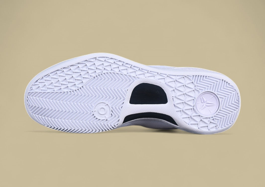 Nike Kobe "Halo" White Sleek Triple White Tribute Basketball Shoe