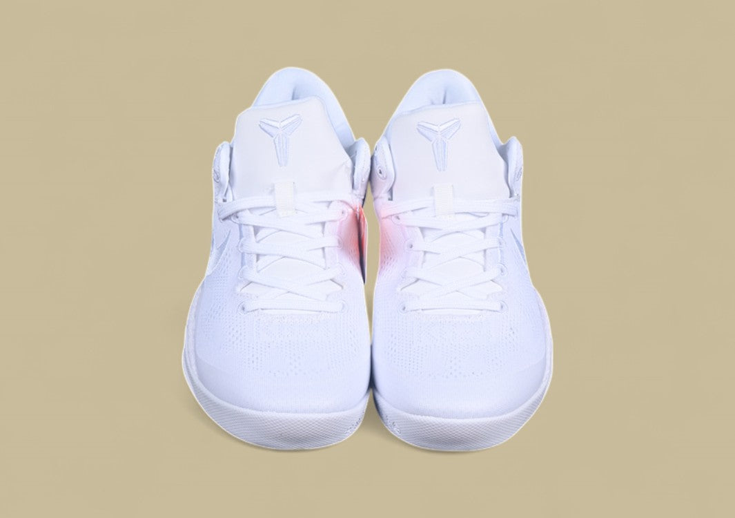 Nike Kobe "Halo" White Sleek Triple White Tribute Basketball Shoe