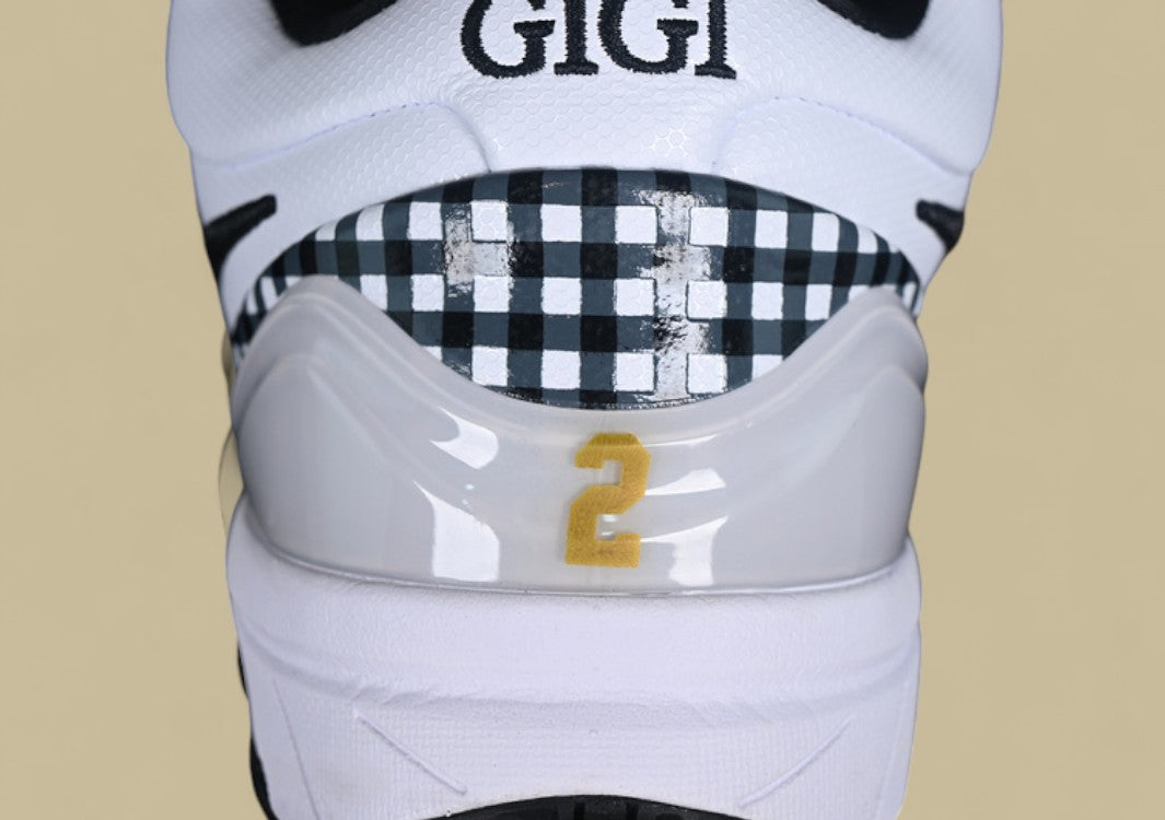 Nike Kobe  "Mambacita" White Black Metallic Gold Tribute Low-Top Basketball Shoe