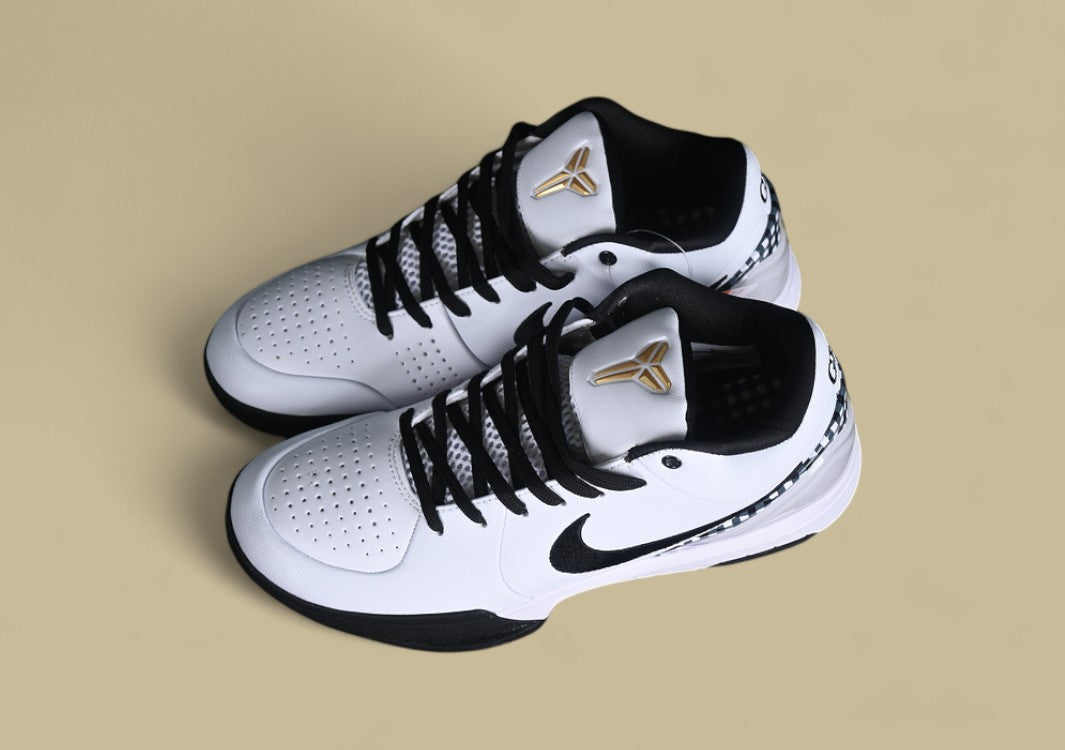 Nike Kobe  "Mambacita" White Black Metallic Gold Tribute Low-Top Basketball Shoe