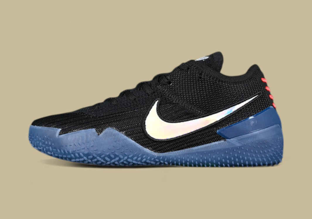 Nike Kobe Nxt 360 Mamba Day Black Coral-stardust Holographic Swoosh With Icy Blue Sole