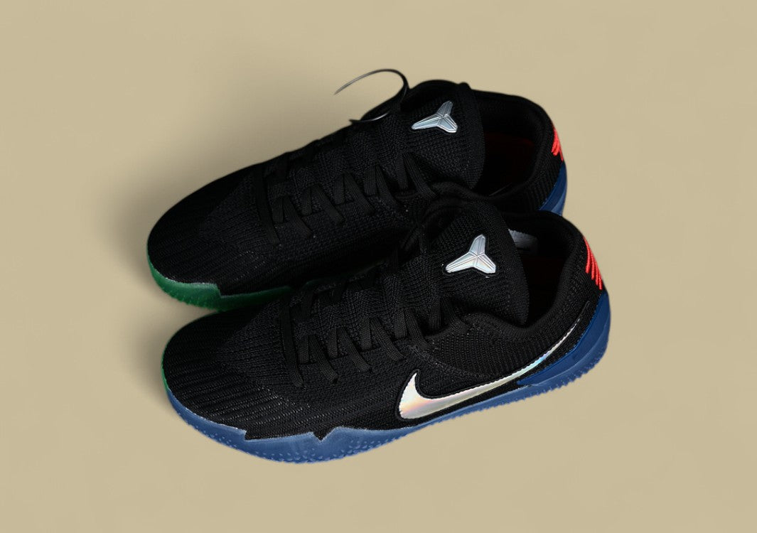 Nike Kobe Nxt 360 Mamba Day Black Coral-stardust Holographic Swoosh With Icy Blue Sole