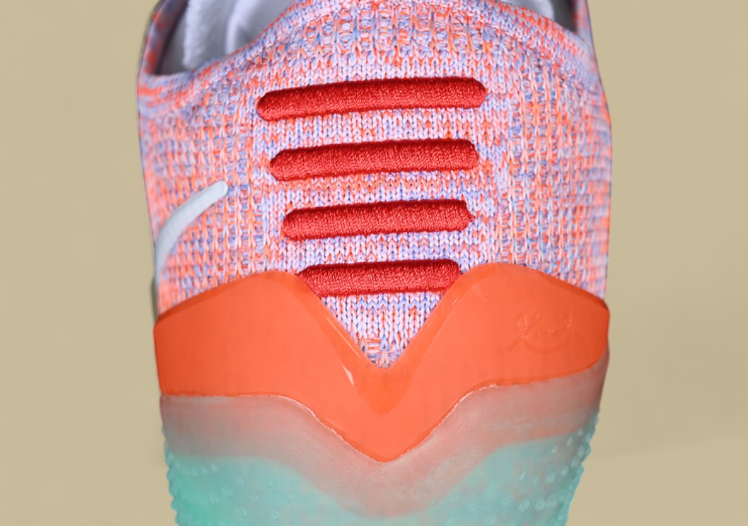 Nike Kobe Nxt 360 Pink Green White Orange Gradient Sole With Bright Flyknit Low-top Design