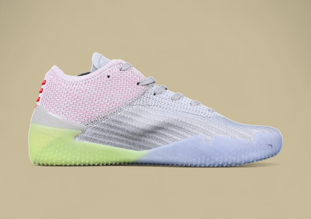 Nike Kobe Nxt 360 Pink Red Grey Green Flyknit Upper With Glow Sole and Futuristic Build