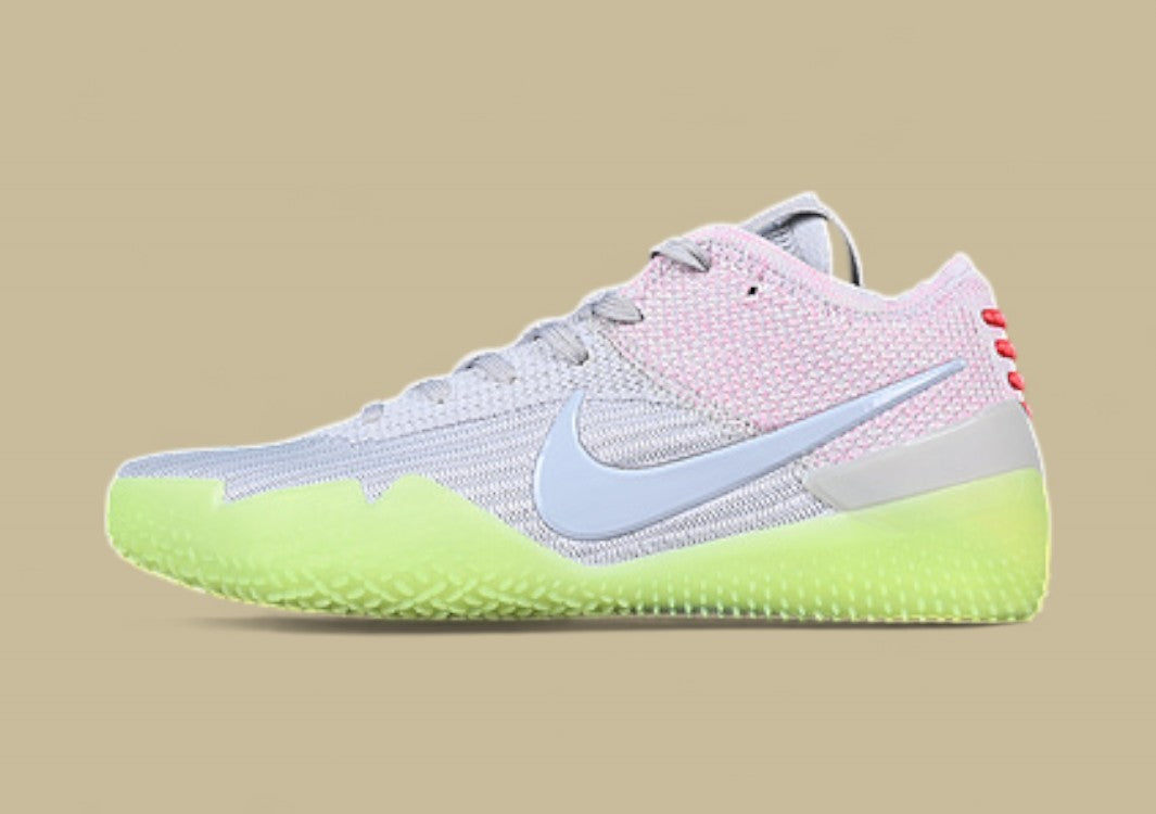 Nike Kobe Nxt 360 Pink Red Grey Green Flyknit Upper With Glow Sole and Futuristic Build