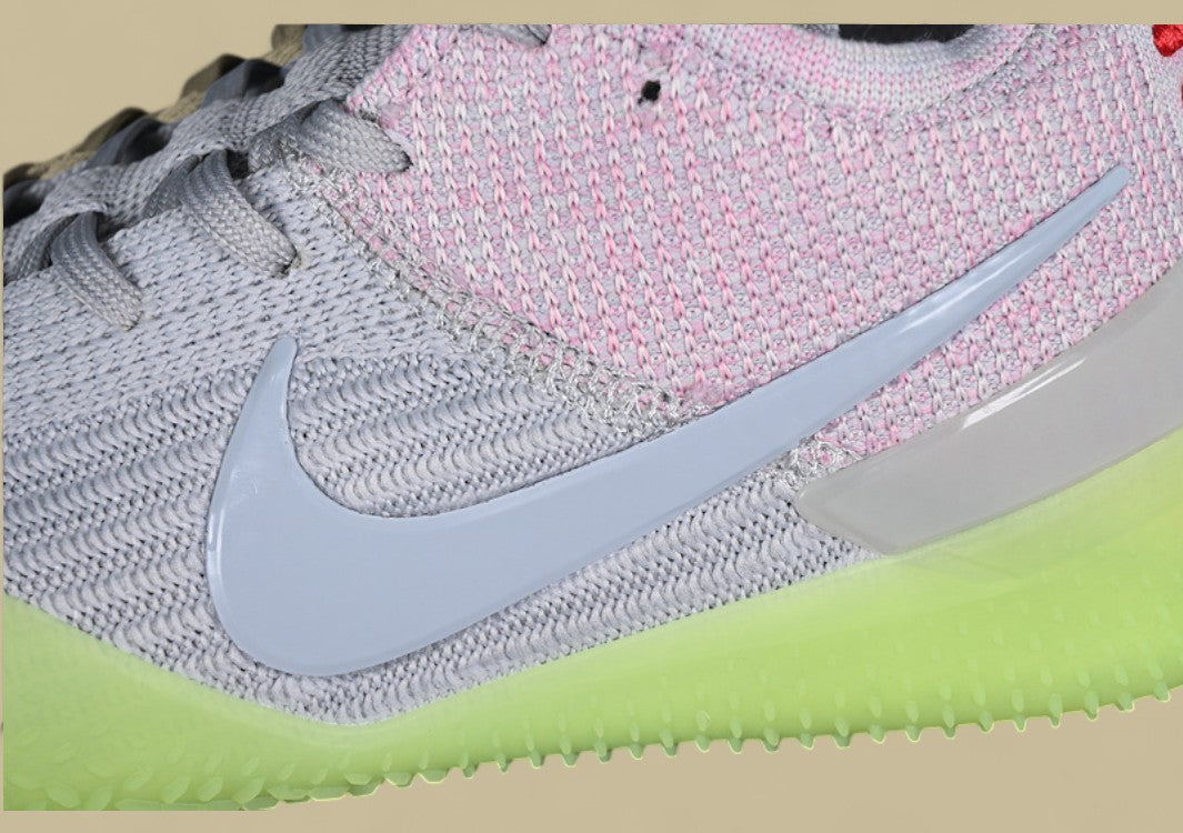Nike Kobe Nxt 360 Pink Red Grey Green Flyknit Upper With Glow Sole and Futuristic Build