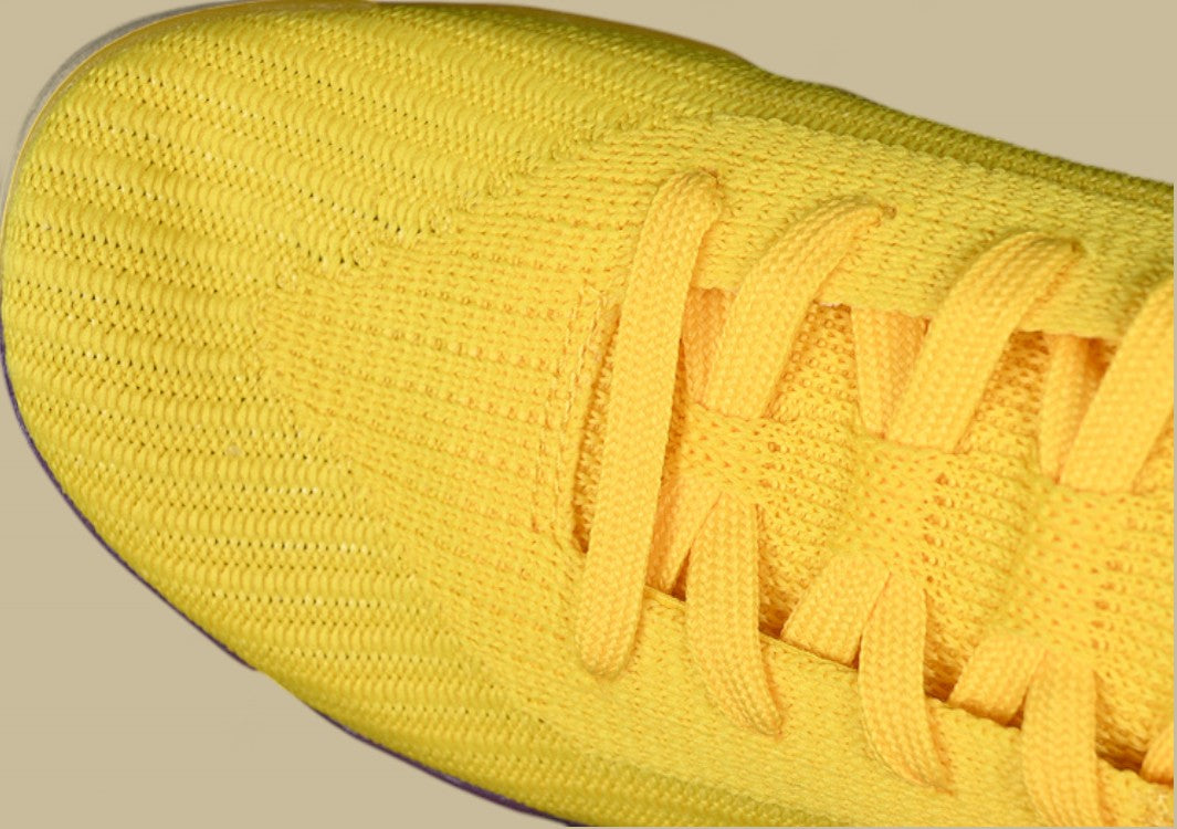 Nike Kobe Nxt 360 Purple Yellow White Red Bold Flyknit Build With Vibrant Gradient Sole