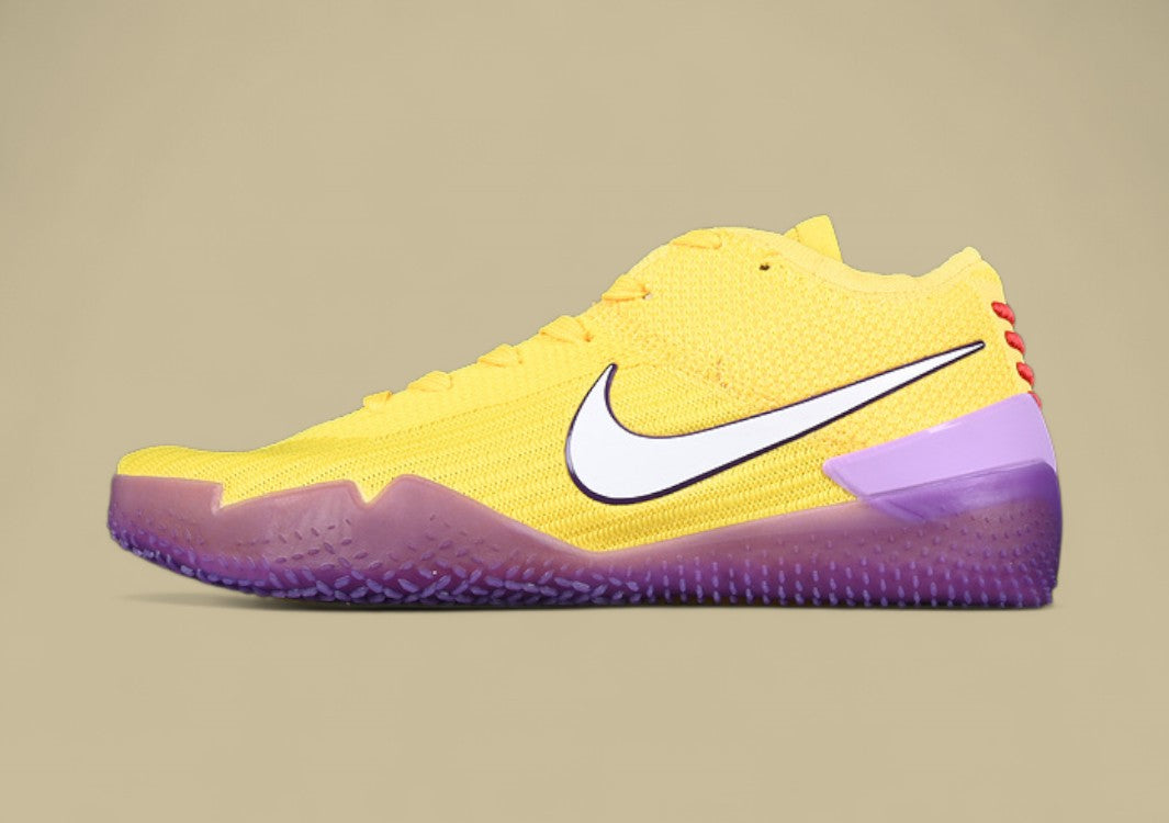 Nike Kobe Nxt 360 Purple Yellow White Red Bold Flyknit Build With Vibrant Gradient Sole