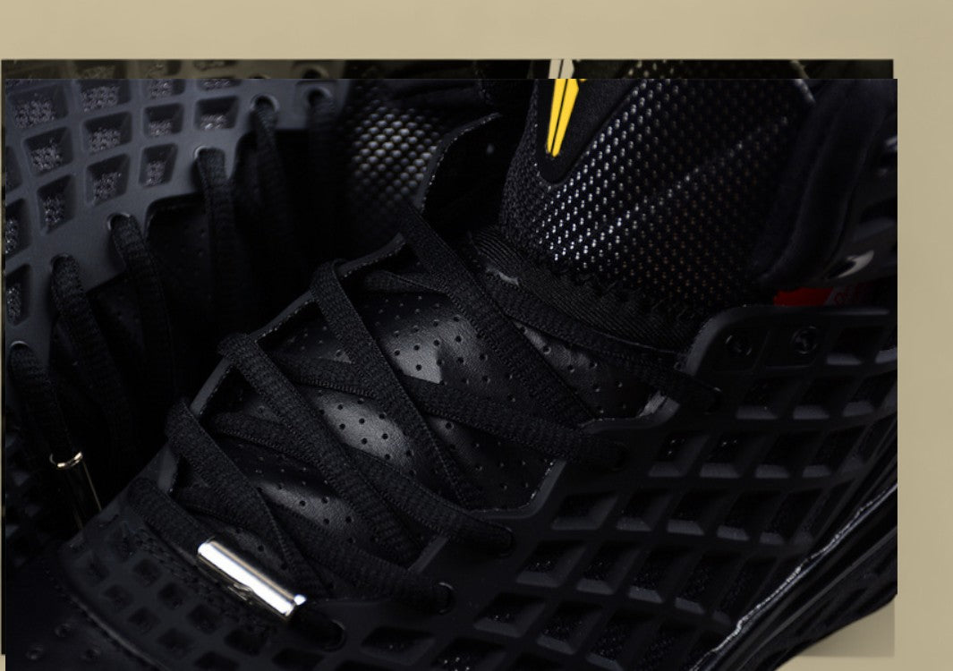 Nike Kobe Orca Black White Anthracite Varsity Maize All-black Cage Design With Bold Accents