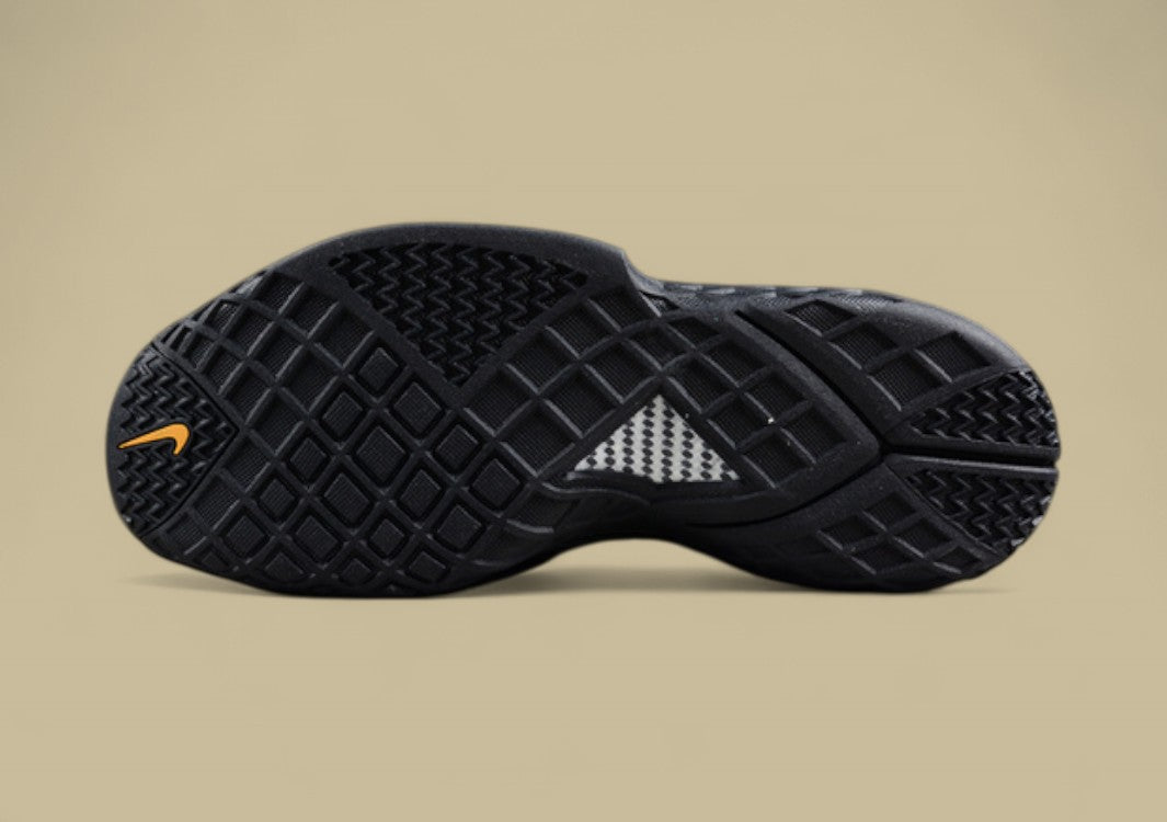 Nike Kobe Orca Black White Anthracite Varsity Maize All-black Cage Design With Bold Accents