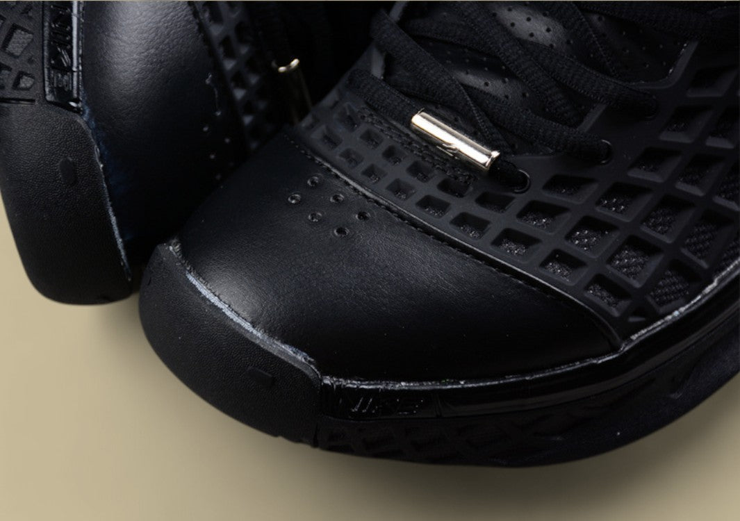 Nike Kobe Orca Black White Anthracite Varsity Maize All-black Cage Design With Bold Accents