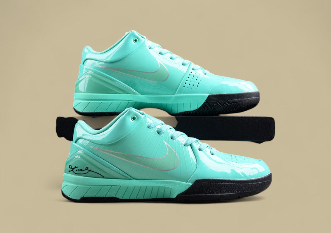 Nike Kobe Protro Black green Basketball Shoes Sleek Mint Gloss Finish With Bold Contrast