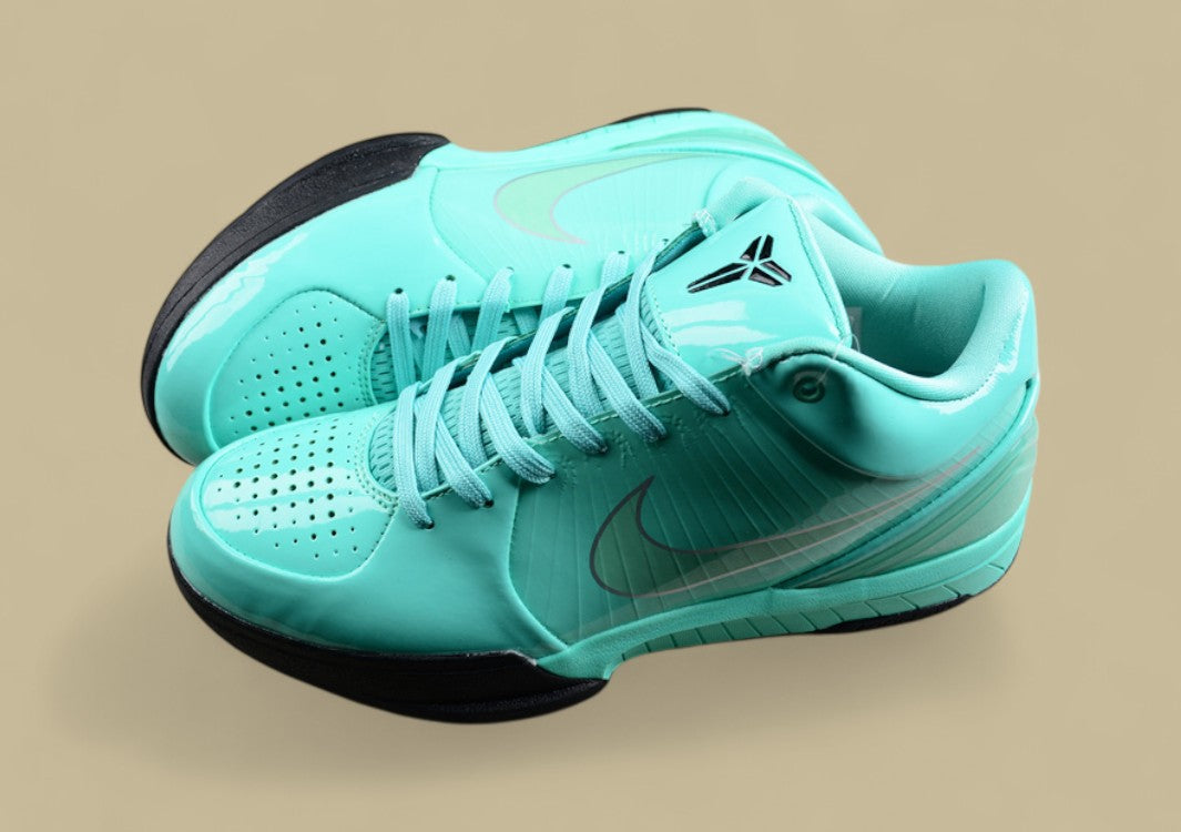 Nike Kobe Protro Black green Basketball Shoes Sleek Mint Gloss Finish With Bold Contrast