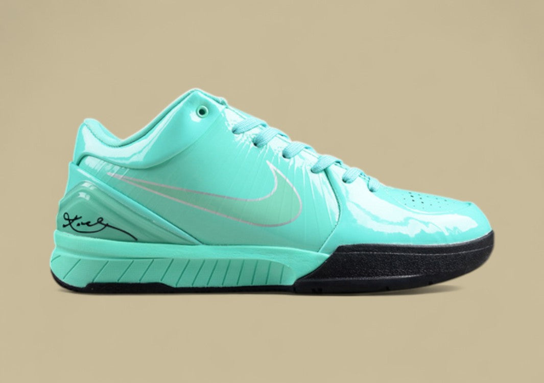 Nike Kobe Protro Black green Basketball Shoes Sleek Mint Gloss Finish With Bold Contrast