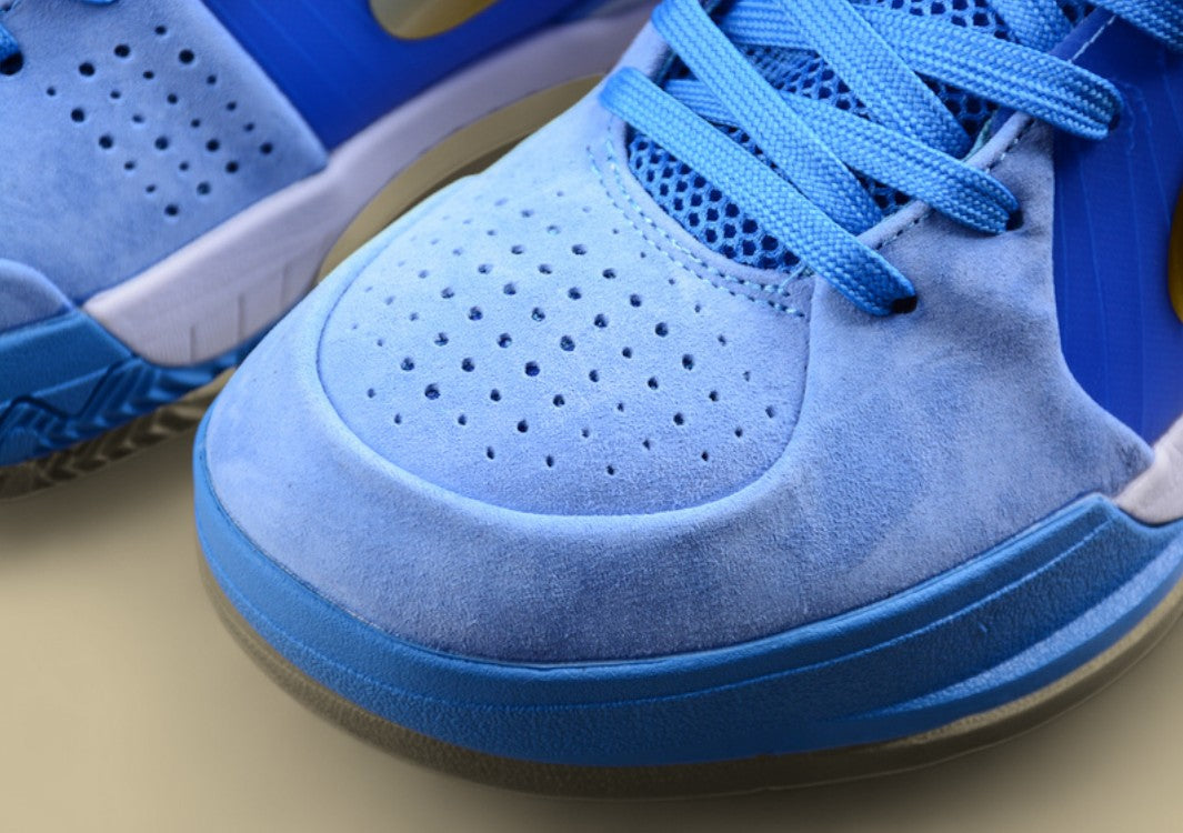 Nike Kobe Protro Blue White Gold Sleek Low-top With Bold Blue Upper and Gold Swoosh