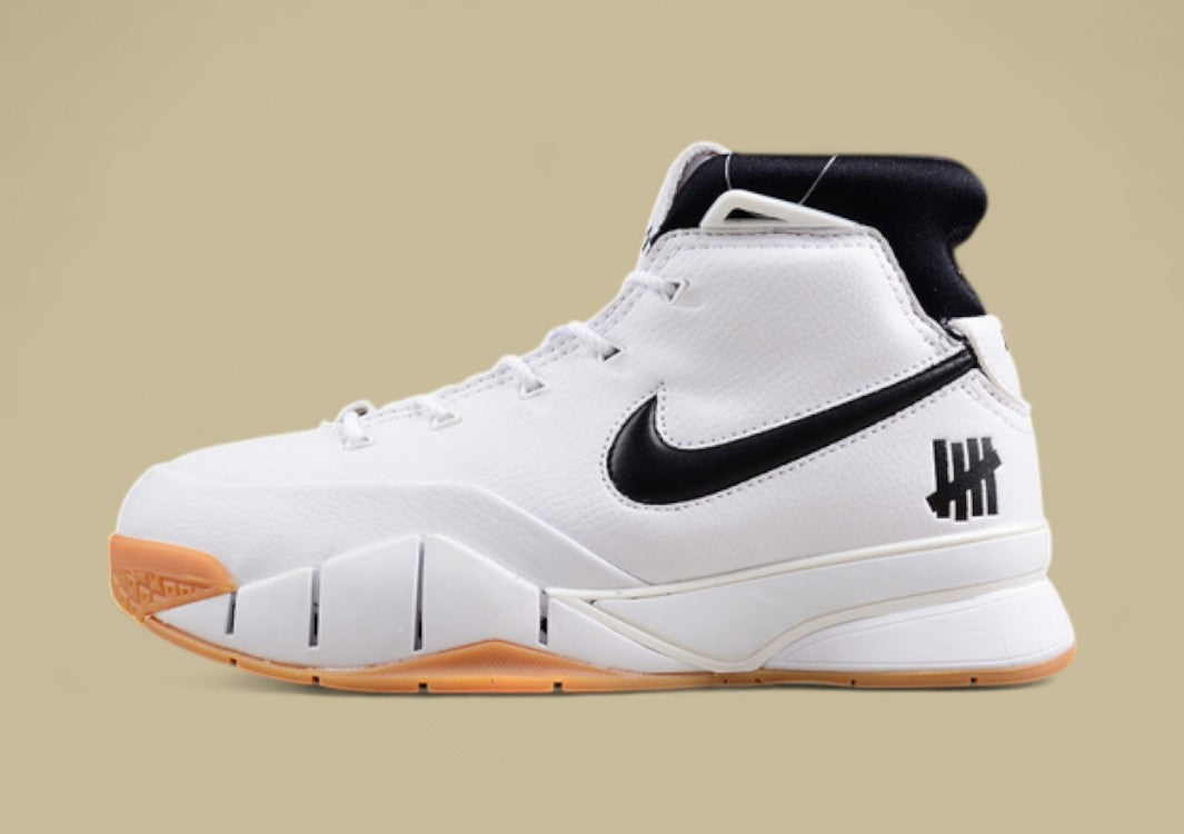 Nike Kobe Protro White black brown Retro Mid-top Design With Undefeated Branding & Gum Sole