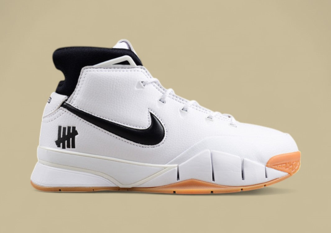 Nike Kobe Protro White black brown Retro Mid-top Design With Undefeated Branding & Gum Sole