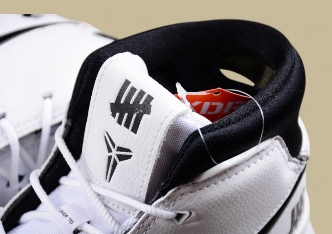 Nike Kobe Protro White black brown Retro Mid-top Design With Undefeated Branding & Gum Sole