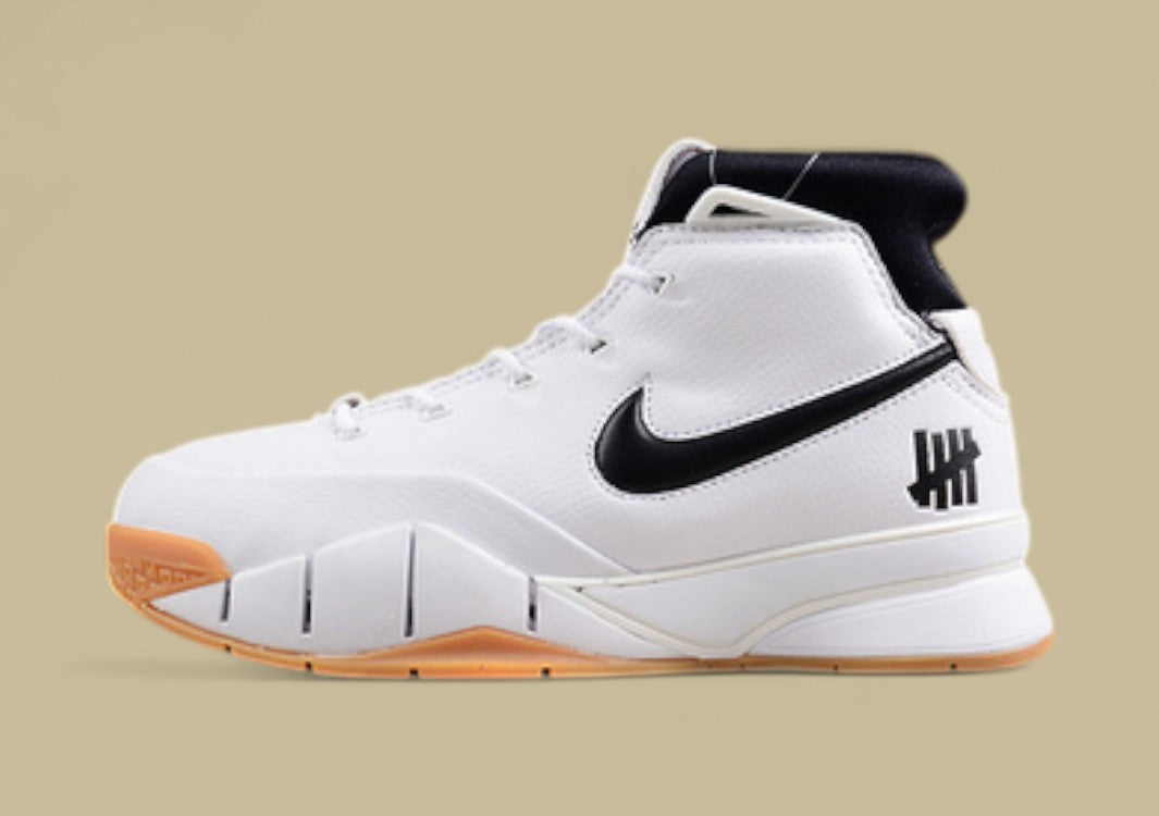 Nike Kobe Protro White black brown Retro Mid-top Design With Undefeated Branding & Gum Sole